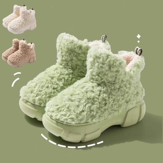 Winter Cashmere Snow Boots Plus Velvet High-top Fleece Cotton Shoes