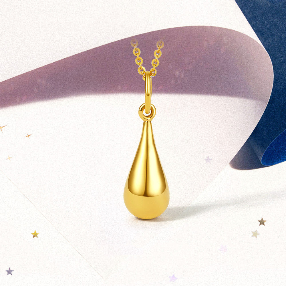 Women's 18K Water Drop Pendant Necklace
