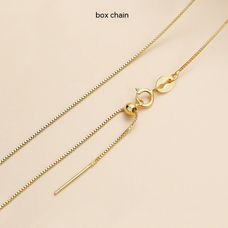 Lovers Gold 925 Sterling Silver 18K Gold Plated Chain