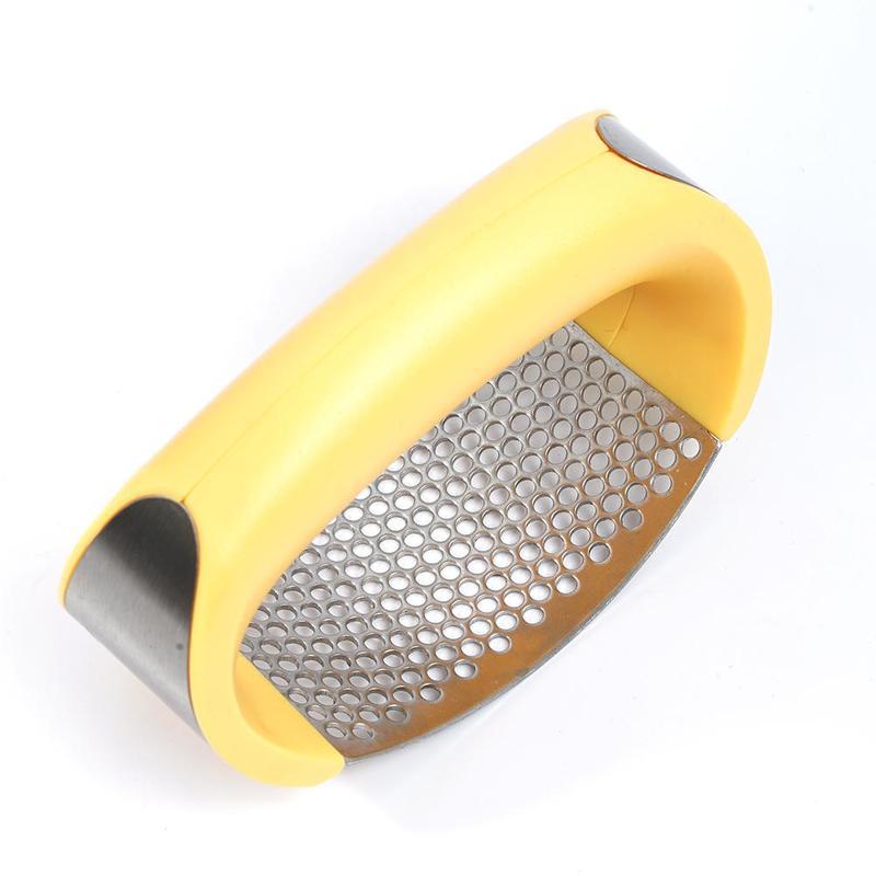 Stainless Steel Manual Curve Garlic Press