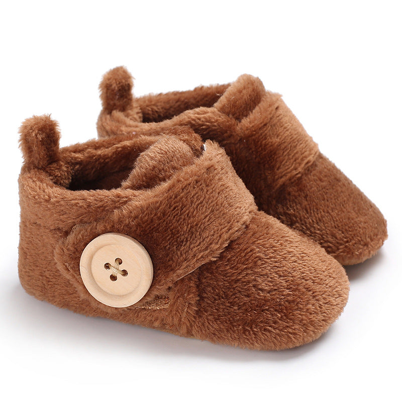 Velcro baby soft soled walking shoes
