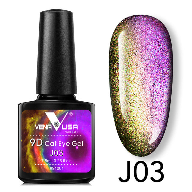 Venalisa 9D Gel Varnish Cat Eye Chameleon Varnish Nail Manicure Nail Gel Polish