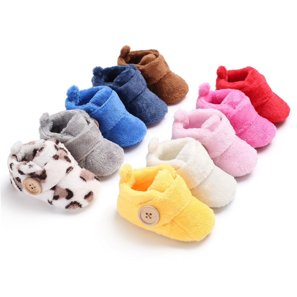Velcro baby soft soled walking shoes
