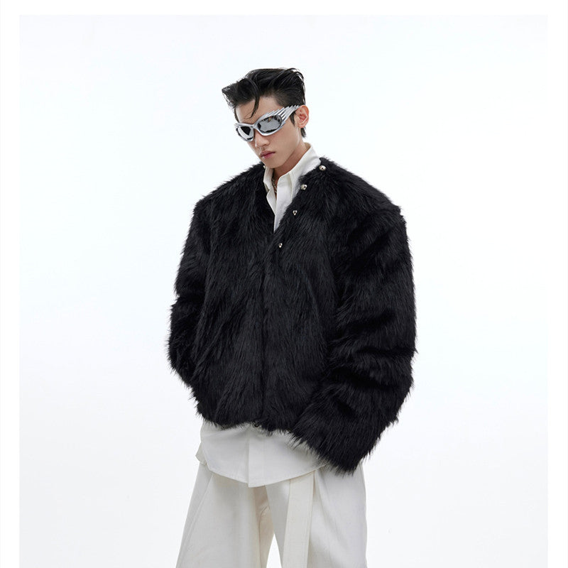 Men's Design Mink-proof Fur Coat