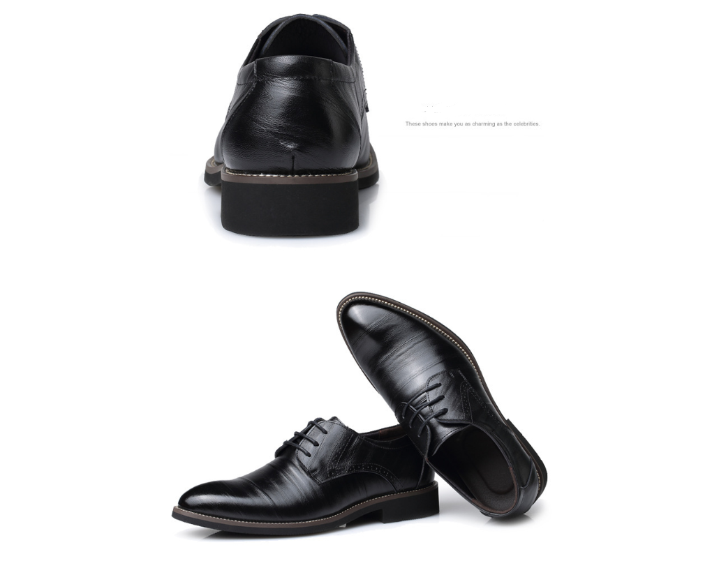 Men's leather dress business shoes