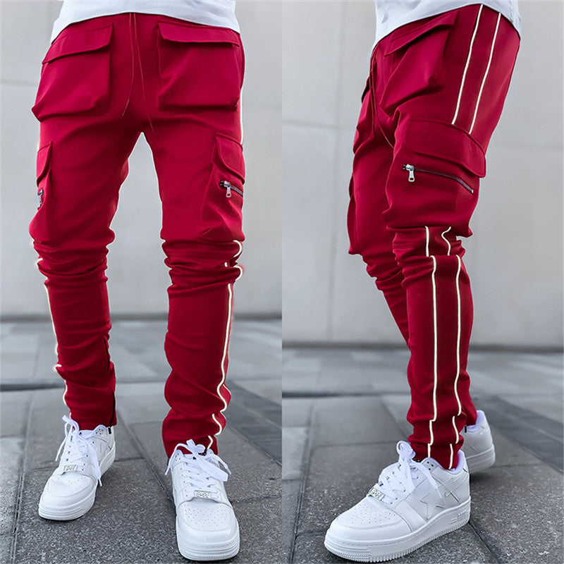 Men's Japanese Trousers Loose Large Size Work Pants