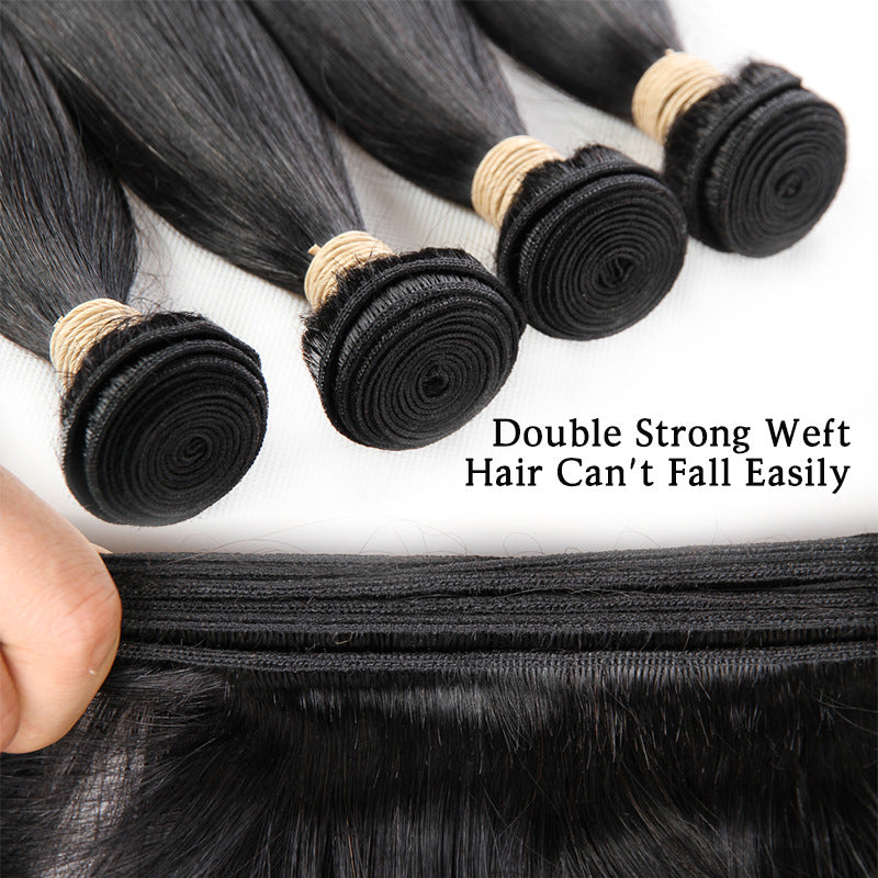 Reality Straight Closed Peruvian Hair Tie