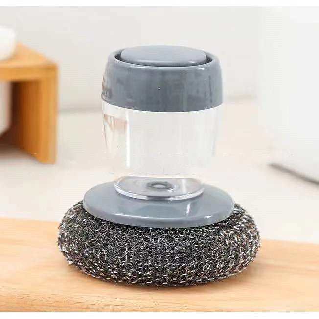 Kitchen Soap Dispensing AntiBacterial Palm Brush Cleaner