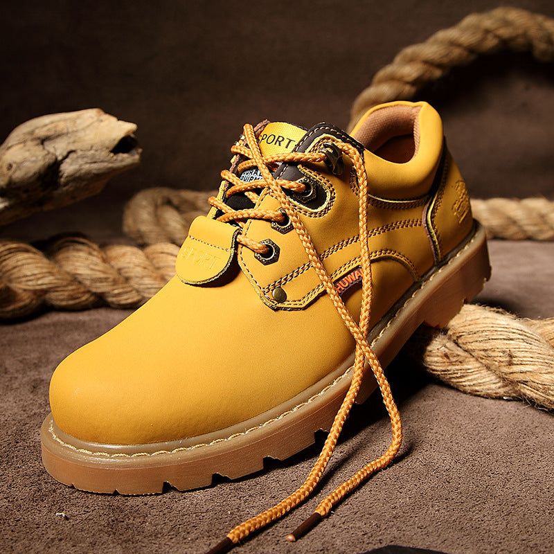 Big Head Leather Tooling Shoes