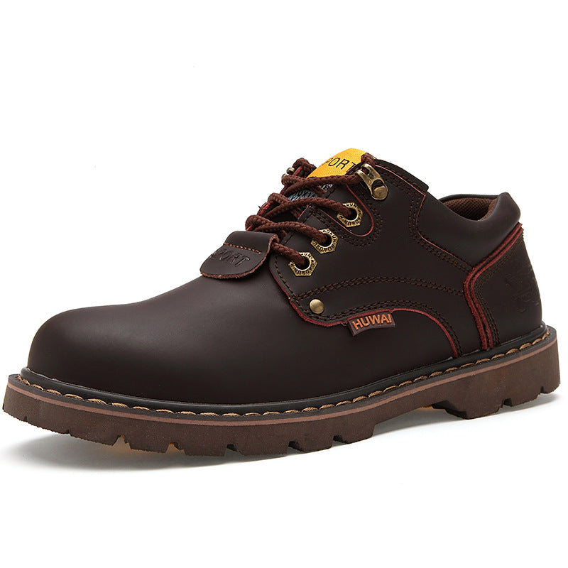 Big Head Leather Tooling Shoes