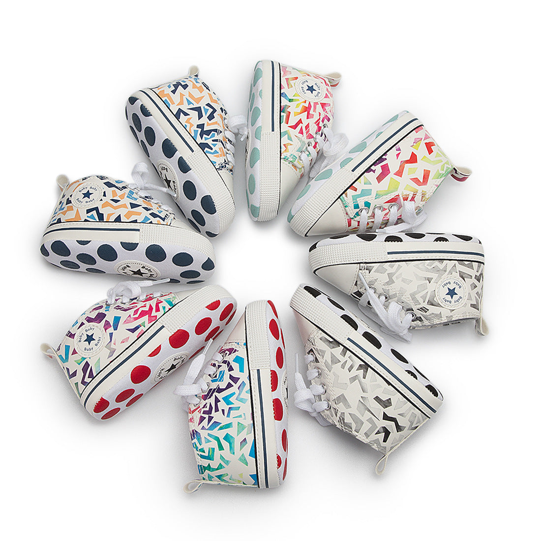 Baby Color Graffiti Baby Canvas Soft Sole Toddler Shoes