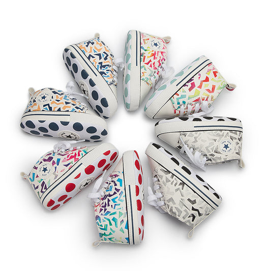 Baby Color Graffiti Baby Canvas Soft Sole Toddler Shoes