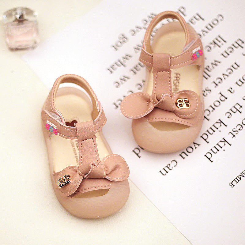 Girls' Toddler Soft-Soled Non-Slip Toe Shoes