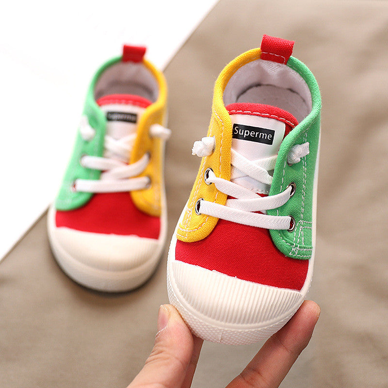 Kindergarten Indoor Baby Cloth Children Canvas Shoes