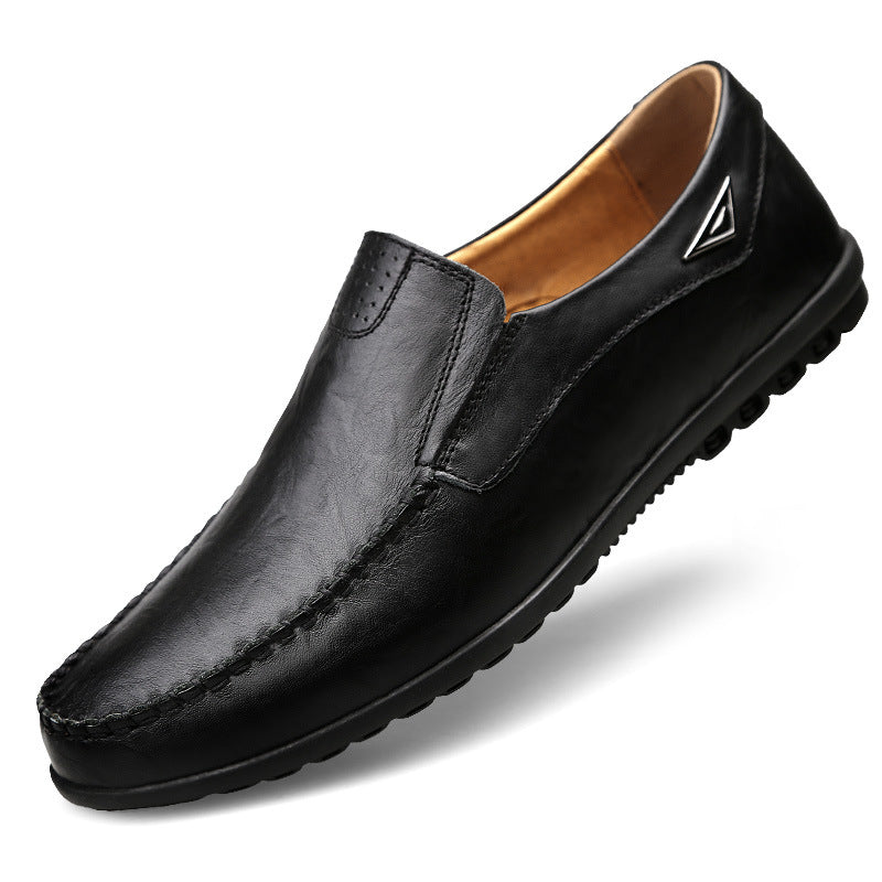 New Peas Men's Casual Leather Shoes
