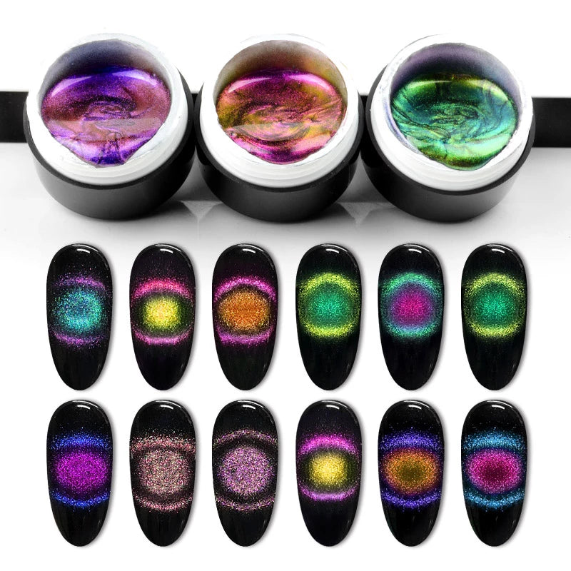 Venalisa 9D Gel Varnish Cat Eye Chameleon Varnish Nail Manicure Nail Gel Polish