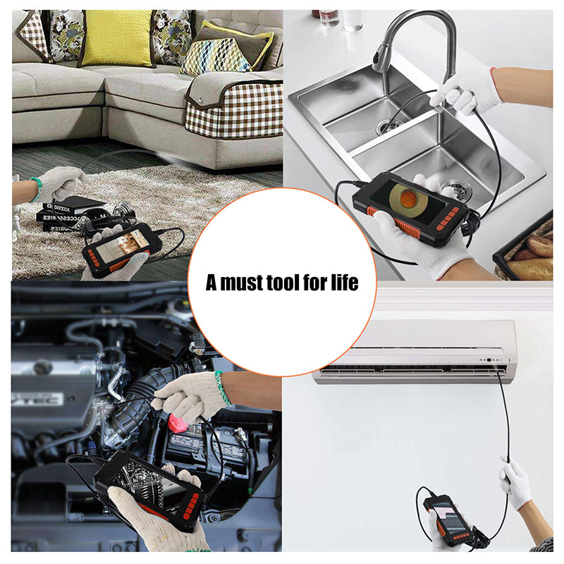 1080P HD Endoscope: Dual Lens, IP68 Snake Camera, LED Lights