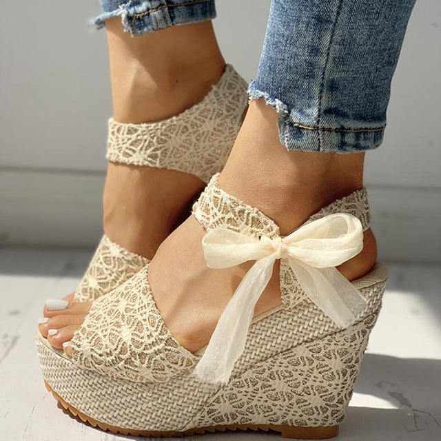 Women Summer Wedges Platform High Heels