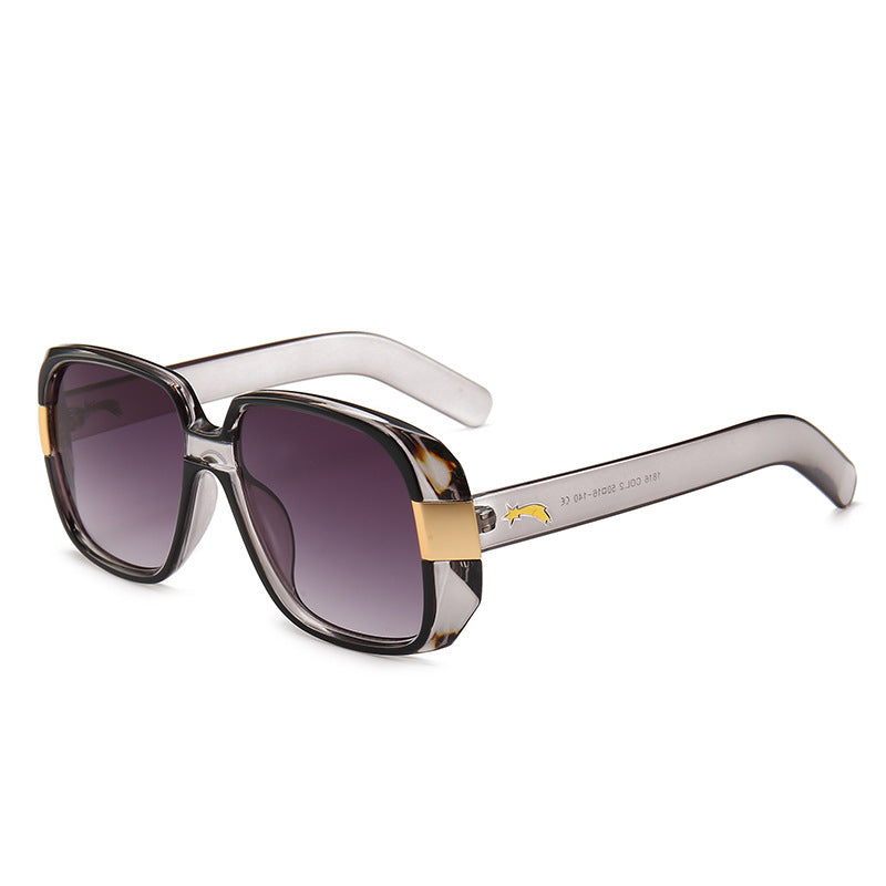Square tortoiseshell sunglasses gold