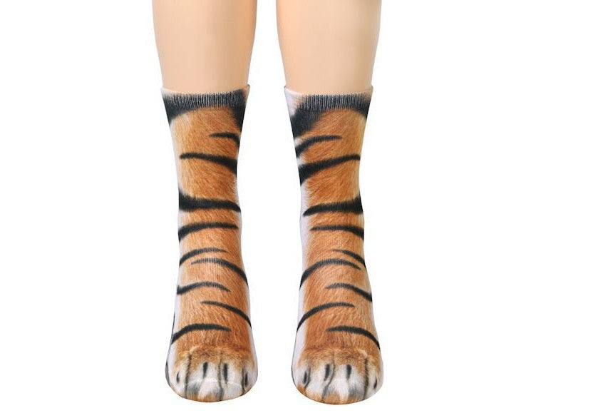 Cute Cat Claws Animal Unisex Long Socks