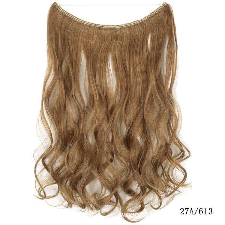 Invisible Wire No Clips in Hair Extensions Secret Fish Line Silky Straight Synthetic