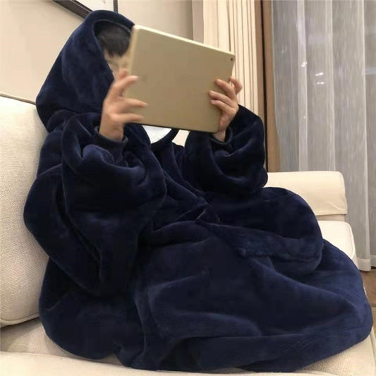 Hooded Blanket Nightgown: Cozy Warmth for Stylish Students!