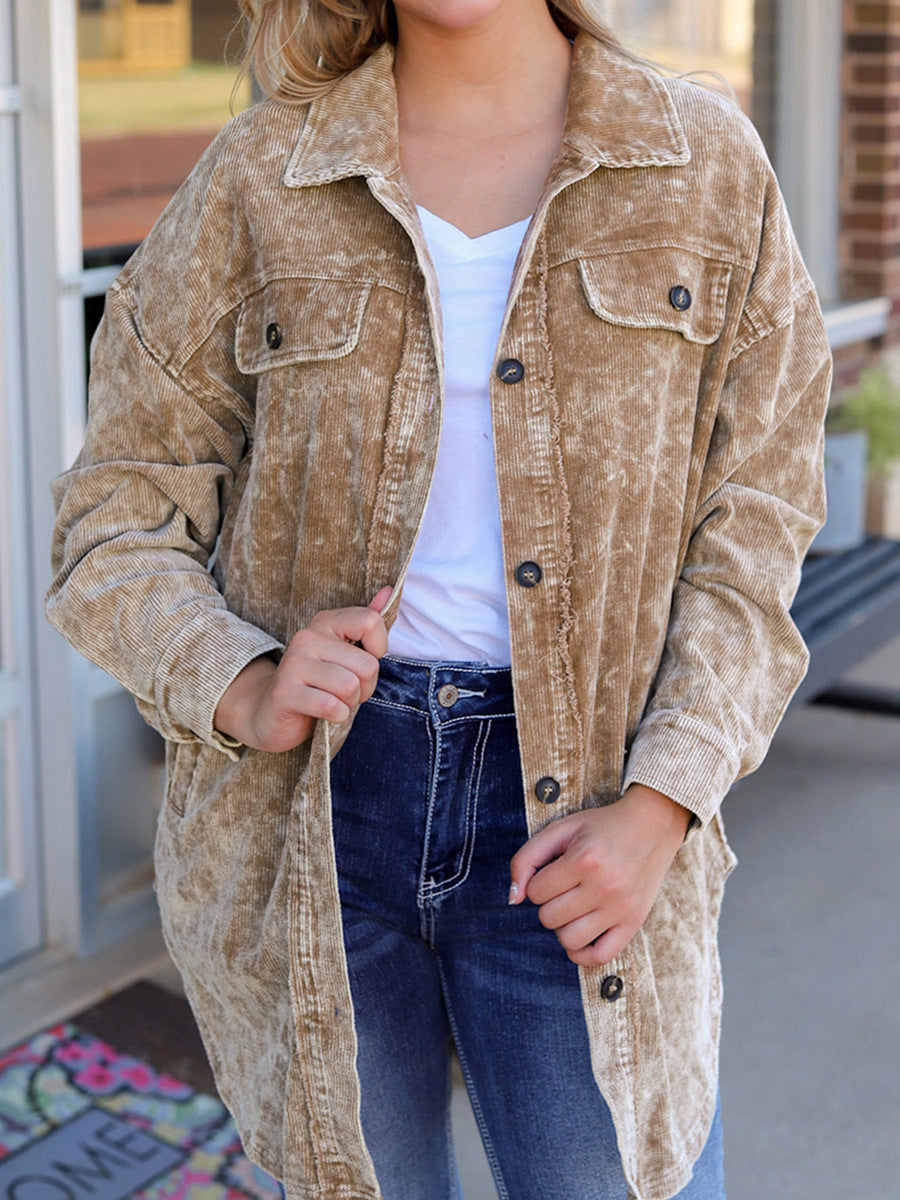 Long Thigh-length Loose Casual Jacket