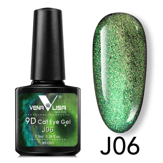 Venalisa 9D Gel Varnish Cat Eye Chameleon Varnish Nail Manicure Nail Gel Polish