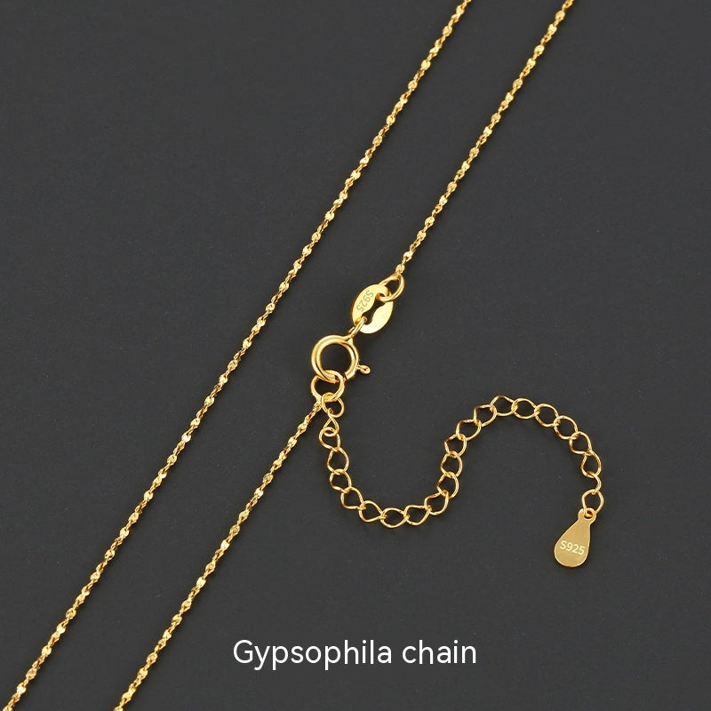 Lovers Gold 925 Sterling Silver 18K Gold Plated Chain