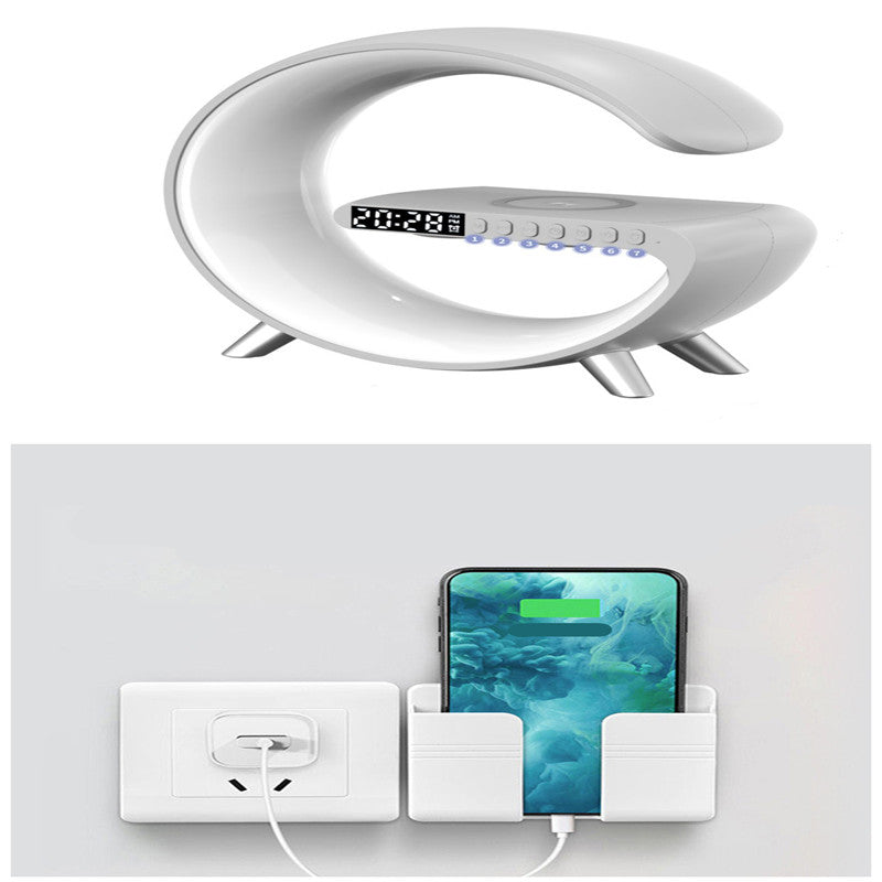 Intelligent G Shaped LED Lamp Bluetooth Wireless Charger Atmosphere Lamp