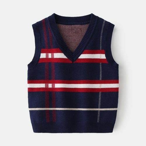 Plaid Toddler Kid Sweater Knit Pullover