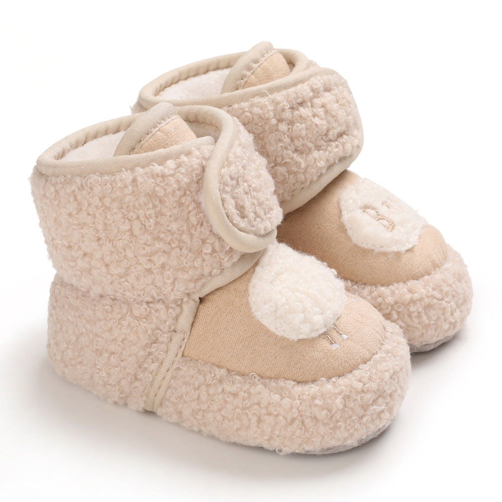 Plus fleece shoes, toddler boots