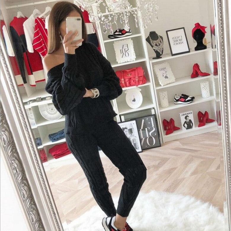 One shoulder, one sweater, female