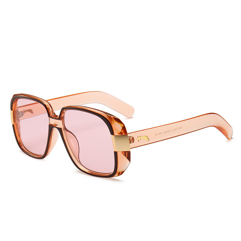 Square tortoiseshell sunglasses gold