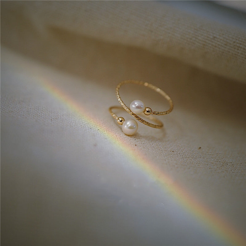 Little Fairy 14K Gold Freshwater Pearl Ring
