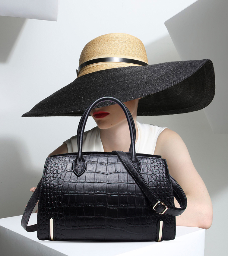 Leather handbags casual ladies shoulder diagonal