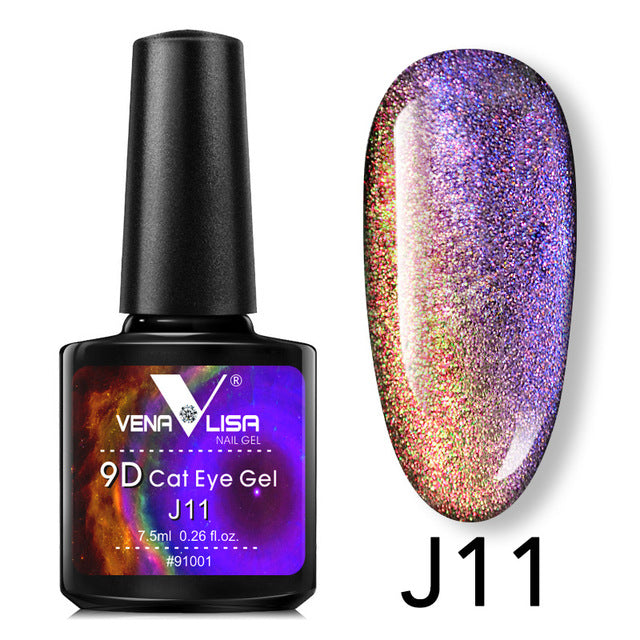 Venalisa 9D Gel Varnish Cat Eye Chameleon Varnish Nail Manicure Nail Gel Polish