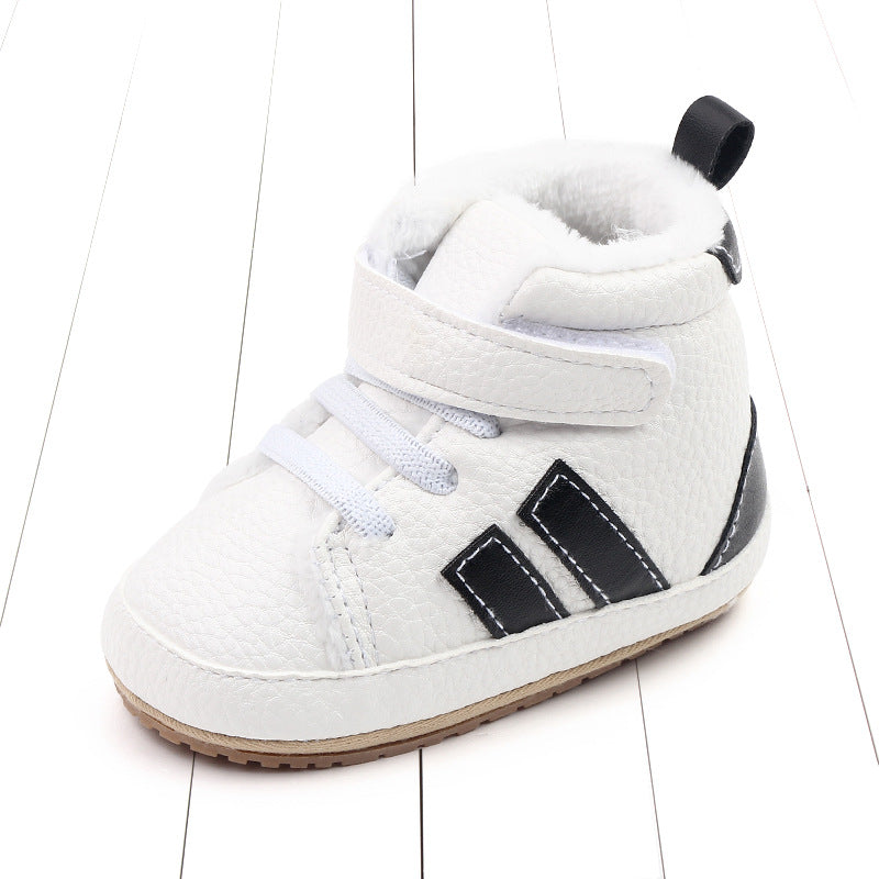 Sports Soft-sole Cotton High-top Baby Shoes
