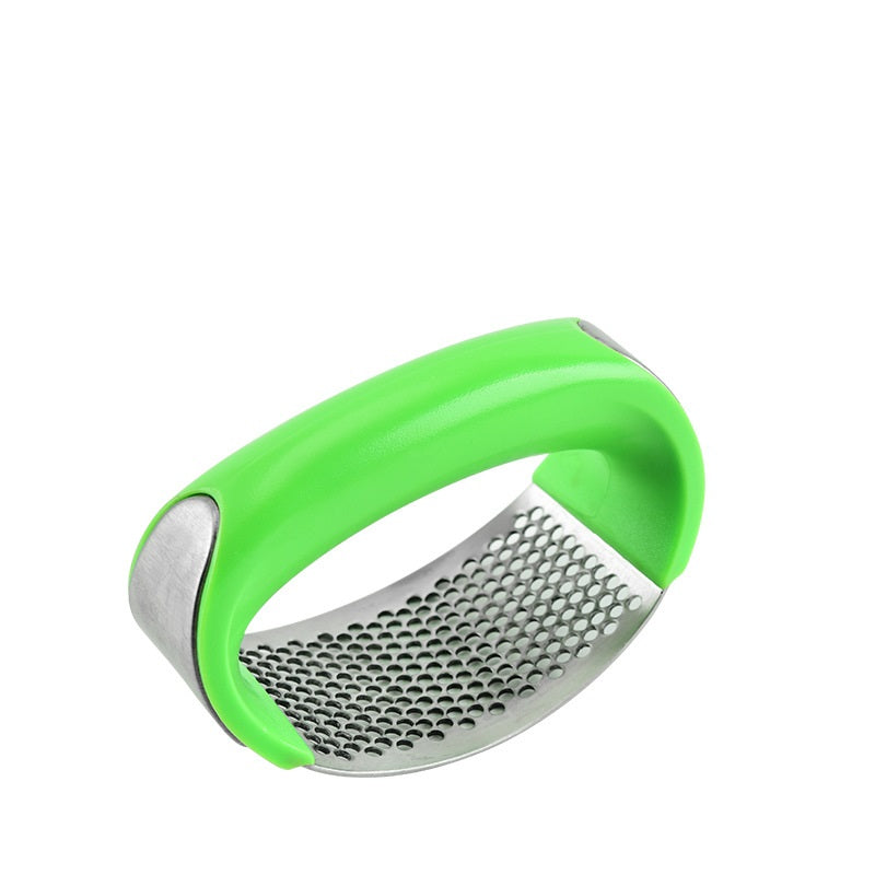 Stainless Steel Manual Curve Garlic Press