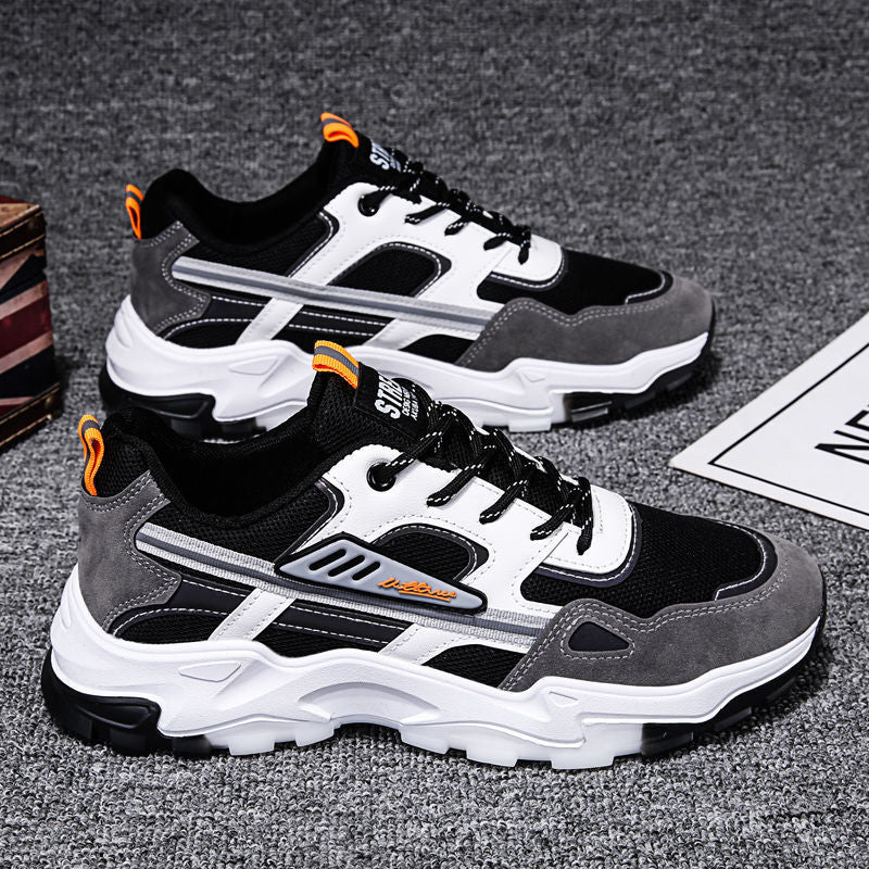 Men Outdoor Breathable Mesh Shoes Lightweight Running Sports Shoes