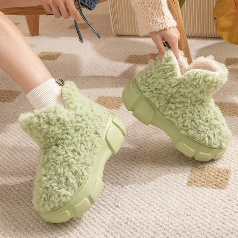 Winter Cashmere Snow Boots Plus Velvet High-top Fleece Cotton Shoes