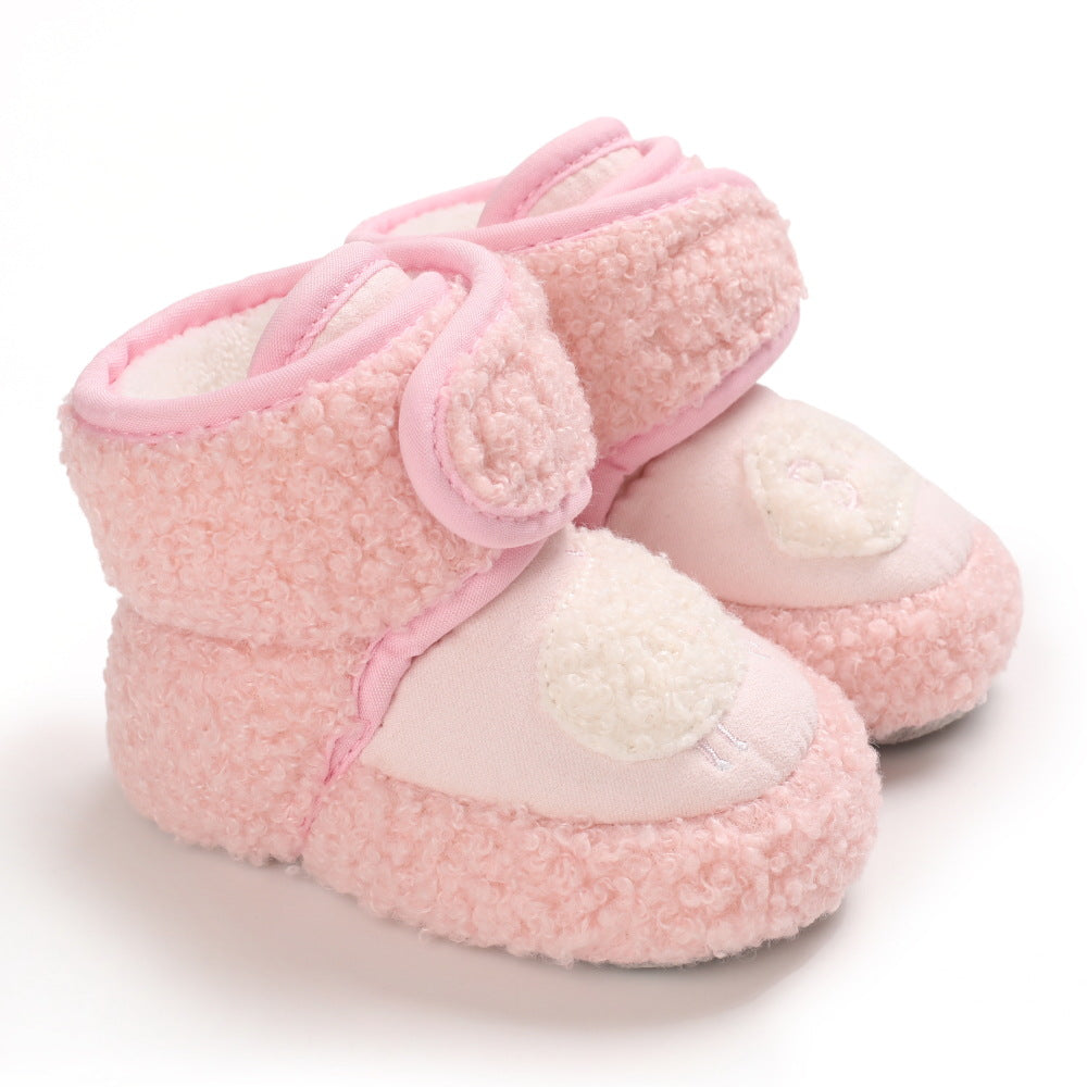Plus fleece shoes, toddler boots