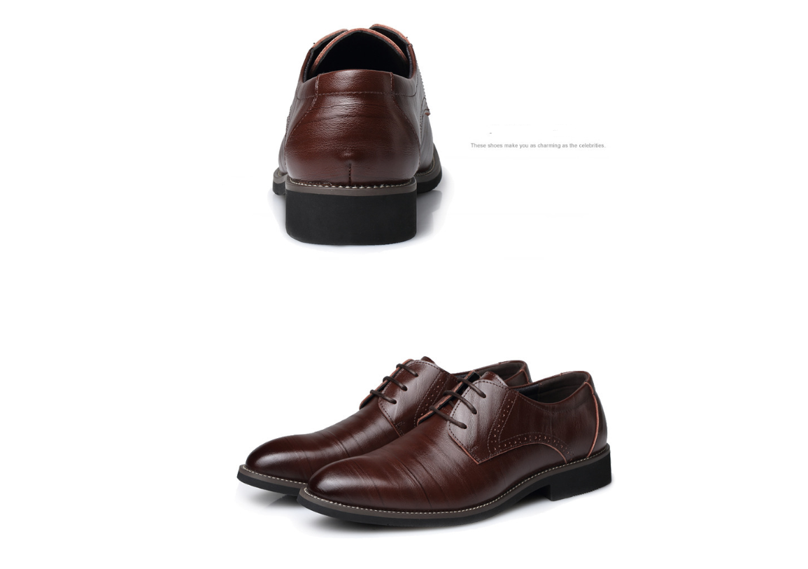 Men's leather dress business shoes
