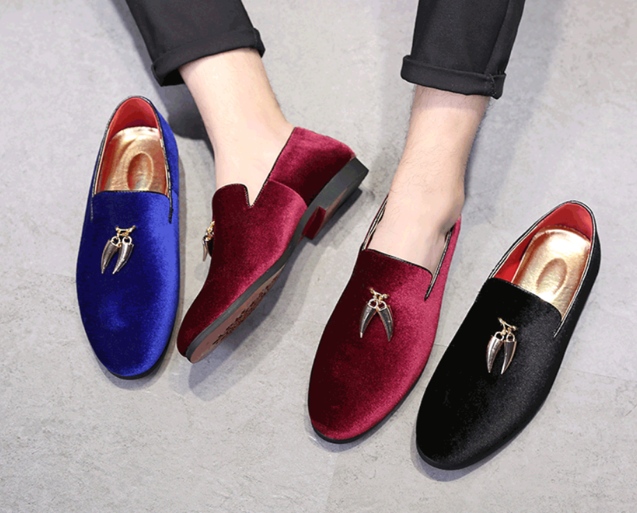 Small leather peas shoes