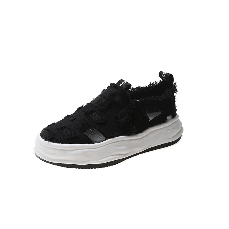 Beggar Thick-soled Canvas Shoes