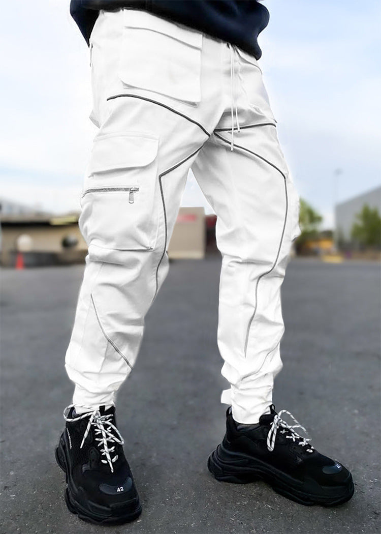 Men's Japanese Trousers Loose Large Size Work Pants
