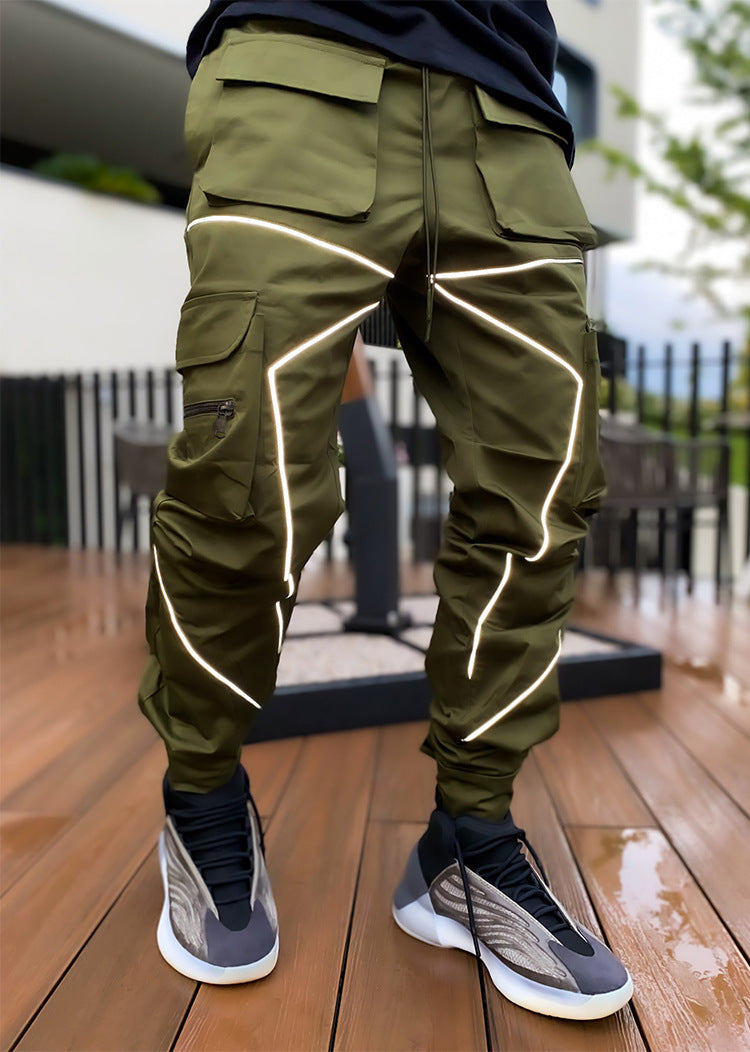 Men's Japanese Trousers Loose Large Size Work Pants