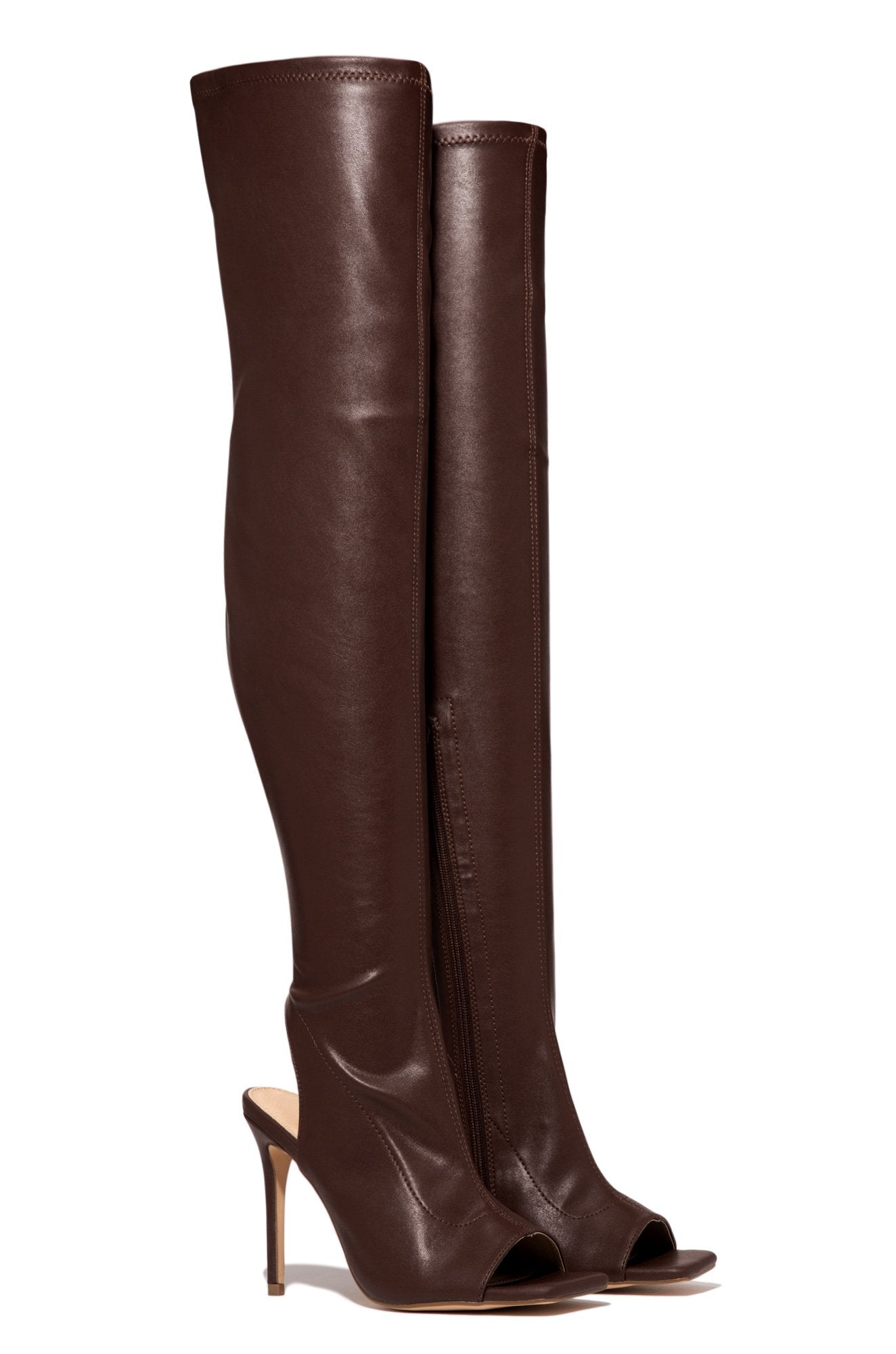 Fish Mouth Women's Boots Stiletto Heels Thin