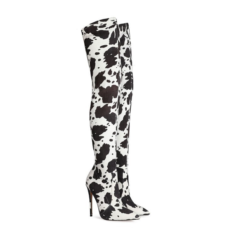 Autumn And Winter Fashion Stiletto Over-the-knee Elastic Boots