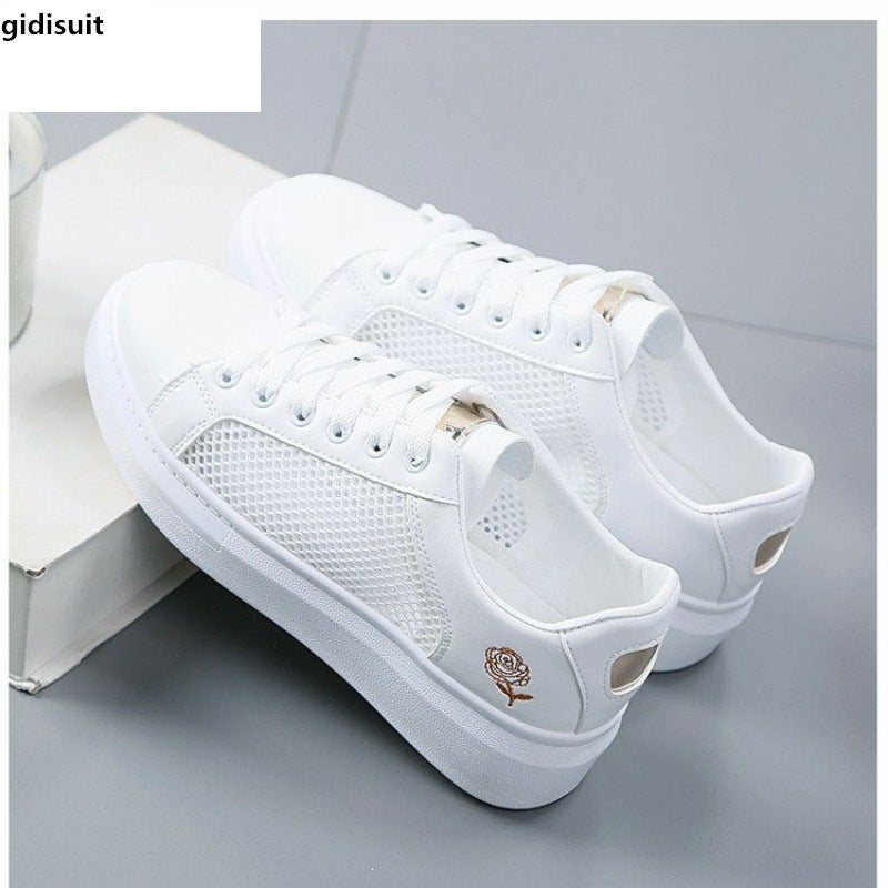 Mesh panel wild summer women's shoes